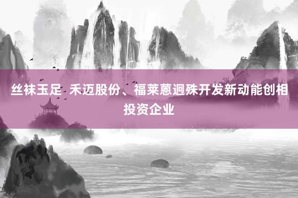 丝袜玉足  禾迈股份、福莱蒽迥殊开发新动能创相投资企业